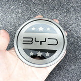 Maxbell Car Steering Wheel Emblem Sticker 9.5cm Auto Interior Accessory for Byd black