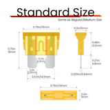 Maxbell 100 Pieces Car Standard Blade Fuse Assortment Kit for RV Marine Durable 5A