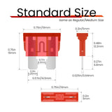 Maxbell 100 Pieces Car Standard Blade Fuse Assortment Kit for RV Marine Durable 10A