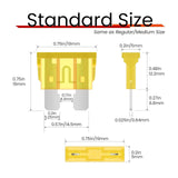 Maxbell 100 Pieces Car Standard Blade Fuse Assortment Kit for RV Marine Durable 20A