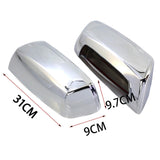 Maxbell Side Mirror Covers 22919758 22919757 for GMC Sierra 2500 HD 3500 HD 2015-up Silver