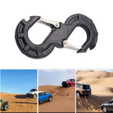 Maxbell Car Tow Hook Trailer Accessoriers Vehicle Car Winch Trailer Shackle Black