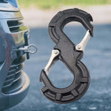 Maxbell Car Tow Hook Trailer Accessoriers Vehicle Car Winch Trailer Shackle Black