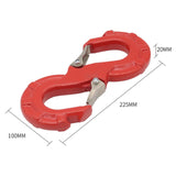 Maxbell Car Tow Hook Trailer Accessoriers Vehicle Car Winch Trailer Shackle Red