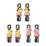 Maxbell 2x Car Seat Headrest HookRotation for Shopping Bags Coat Backpacks Dog