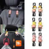 Maxbell 2x Car Seat Headrest HookRotation for Shopping Bags Coat Backpacks Dog