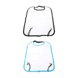 Maxbell Auto Clear Seat Back Anti Kick Pad Durable Auto Back Seat Guards Transparent Cover Black