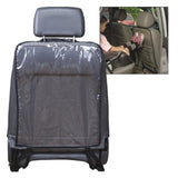 Maxbell Auto Clear Seat Back Anti Kick Pad Durable Auto Back Seat Guards Transparent Cover Black