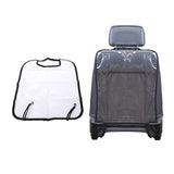 Maxbell Auto Clear Seat Back Anti Kick Pad Durable Auto Back Seat Guards Transparent Cover Black