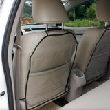 Maxbell Auto Clear Seat Back Anti Kick Pad Durable Auto Back Seat Guards Transparent Cover Black