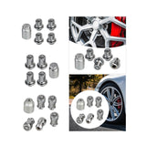 Maxbell Wheel Lock Lug Nuts Set Wear Resistant Spare Parts Auto Accessories Replaces 3.4cm