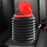 Maxbell Car Trash Can Storage Bucket Mini Collapsible Trash Bin for Auto Travel with lid
