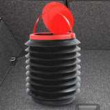 Maxbell Car Trash Can Storage Bucket Mini Collapsible Trash Bin for Auto Travel with lid