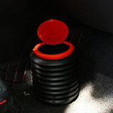 Maxbell Car Trash Can Storage Bucket Mini Collapsible Trash Bin for Auto Travel with lid