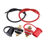 Maxbell thru Panel Battery Terminal Connectors 250A Waterproof for Rvs SUV Auto