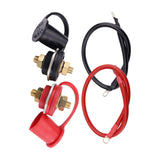 Maxbell thru Panel Battery Terminal Connectors 250A Waterproof for Rvs SUV Auto