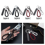 Maxbell Car Keychain Woven Rope Easy to Install with Rotatable Snap Swivel Style A