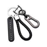 Maxbell Car Keychain Woven Rope Easy to Install with Rotatable Snap Swivel Style A