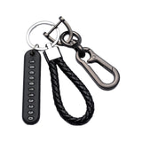 Maxbell Car Keychain Woven Rope Easy to Install with Rotatable Snap Swivel Style A