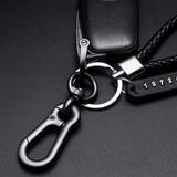 Maxbell Car Keychain Woven Rope Easy to Install with Rotatable Snap Swivel Style A