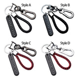 Maxbell Car Keychain Woven Rope Easy to Install with Rotatable Snap Swivel Style A