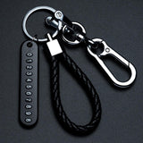 Maxbell Car Keychain Woven Rope Easy to Install with Rotatable Snap Swivel Style B