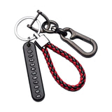Maxbell Car Keychain Woven Rope Easy to Install with Rotatable Snap Swivel Style C
