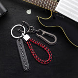 Maxbell Car Keychain Woven Rope Easy to Install with Rotatable Snap Swivel Style C