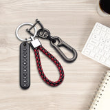 Maxbell Car Keychain Woven Rope Easy to Install with Rotatable Snap Swivel Style C