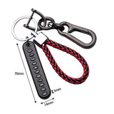 Maxbell Car Keychain Woven Rope Easy to Install with Rotatable Snap Swivel Style C