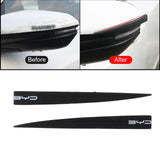 Maxbell 2Pcs Car Rearview Mirror Anti Scratch Strips Decal for Byd Professional Black