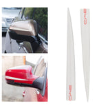 Maxbell 2Pcs Car Rearview Mirror Anti Scratch Strips Decal for Byd Professional White