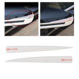 Maxbell 2Pcs Car Rearview Mirror Anti Scratch Strips Decal for Byd Professional White