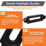 Maxbell Winch Fairlead Universal for Synthetic Rope Guide Ropes Electric Cables Black