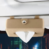 Maxbell Car Sun Visor Tissue Box Holder Vehicle Durable PU Leather Car Tissue Holder