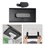 Maxbell Car Sun Visor Tissue Box Holder Universal for Sun Visor Seat Back Women Black