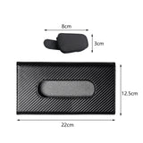 Maxbell Car Sun Visor Tissue Box Holder Universal for Sun Visor Seat Back Women Black