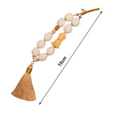 Maxbell Buddha Statue Car Pendant Universal Decorative Tassel Car Hanging Decoration Yellow