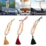 Maxbell Buddha Statue Car Pendant Universal Decorative Tassel Car Hanging Decoration Yellow