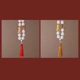 Maxbell Buddha Statue Car Pendant Universal Decorative Tassel Car Hanging Decoration Yellow