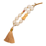 Maxbell Buddha Statue Car Pendant Universal Decorative Tassel Car Hanging Decoration Yellow