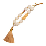 Maxbell Buddha Statue Car Pendant Universal Decorative Tassel Car Hanging Decoration Yellow