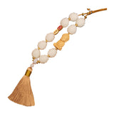 Maxbell Buddha Statue Car Pendant Universal Decorative Tassel Car Hanging Decoration Yellow