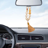 Maxbell Buddha Statue Car Pendant Universal Decorative Tassel Car Hanging Decoration Yellow