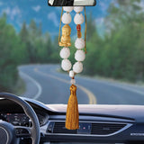 Maxbell Buddha Statue Car Pendant Universal Decorative Tassel Car Hanging Decoration Yellow