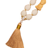 Maxbell Buddha Statue Car Pendant Universal Decorative Tassel Car Hanging Decoration Yellow