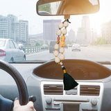 Maxbell Buddha Statue Car Pendant Universal Decorative Tassel Car Hanging Decoration Green