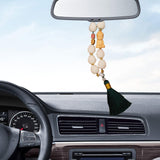 Maxbell Buddha Statue Car Pendant Universal Decorative Tassel Car Hanging Decoration Green