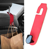 Maxbell PU Leather Car Auto Seat Back Hanger Organizer for Groceries Bag Sturdy Red