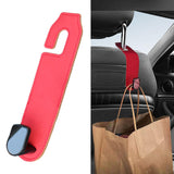 Maxbell PU Leather Car Auto Seat Back Hanger Organizer for Groceries Bag Sturdy Red